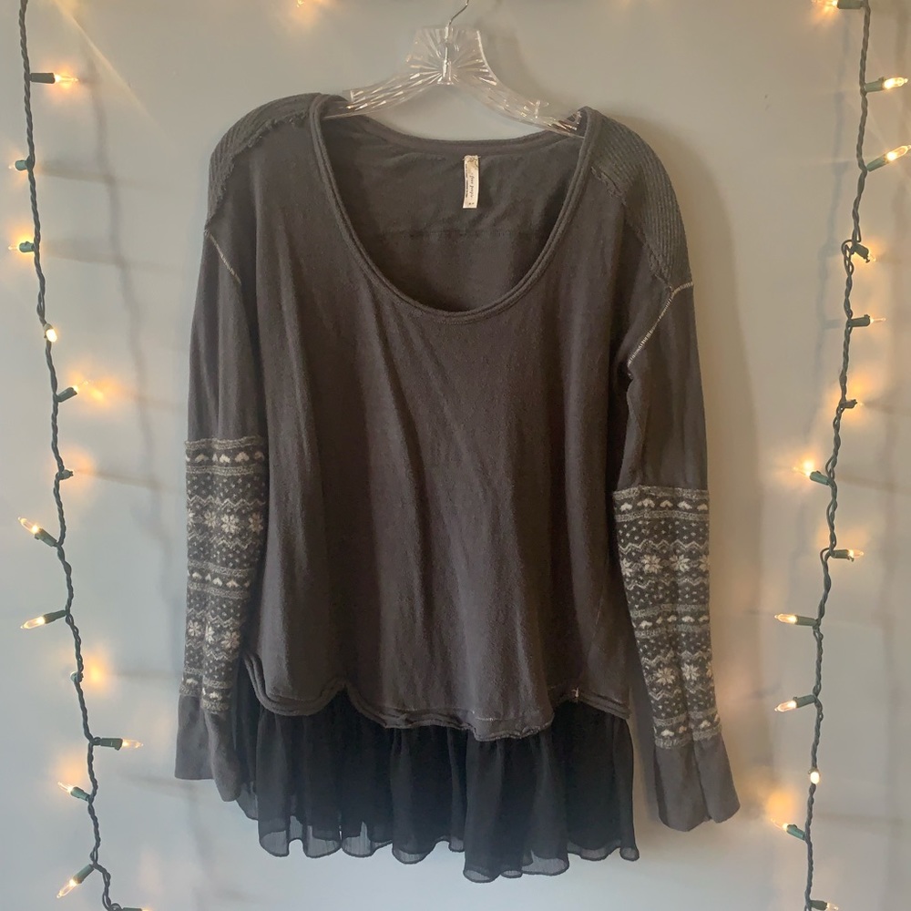Free people Nordic snowflake winter tunic